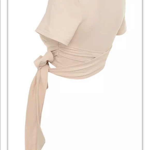 house of cb tranquil nude toe wrap ballet top S - Picture 4 of 5